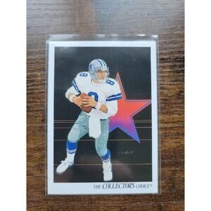 1991 Upper Deck #82 Dallas Cowboys Checklist - Troy Aikman - NFL - Fresh Pull